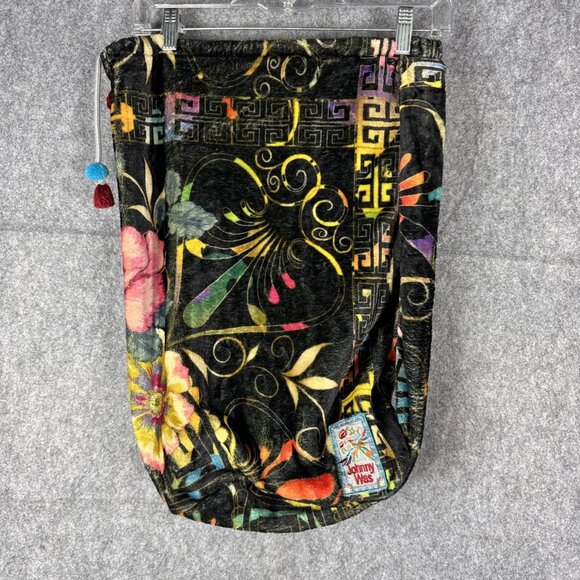 Johnny Was Handbags - Johnny Was Floral Cozy Fleece Blanket Bag Only Shoulder Tote (No Blanket)